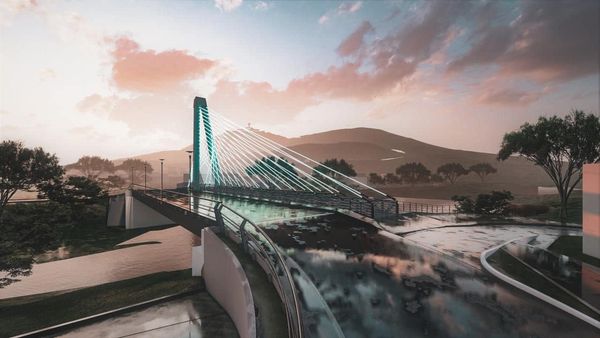 Construcción de Puente 7 de Agosto